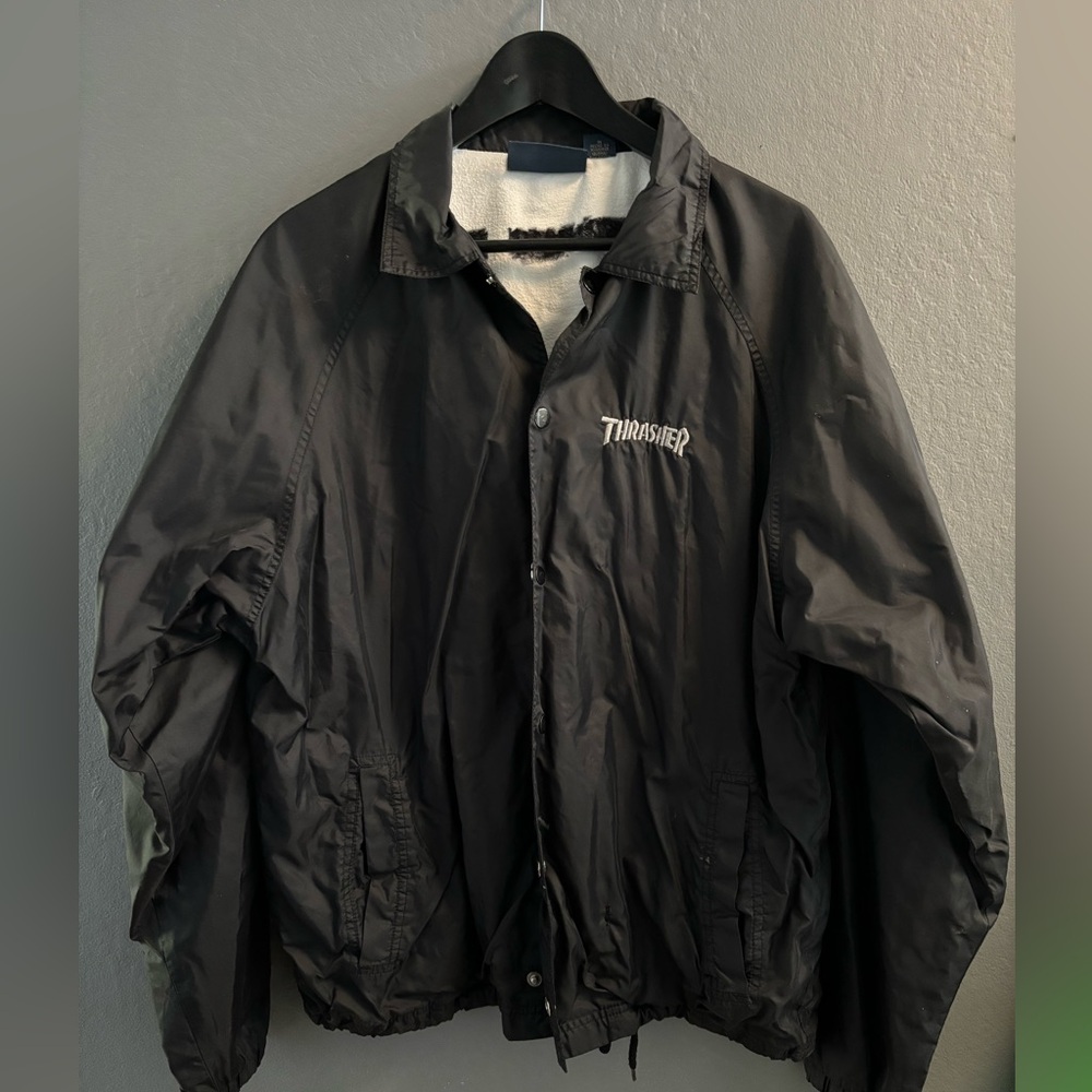Vintage Y2K THRASHER
SKATE MAG COACH JACKET Harvard square medium